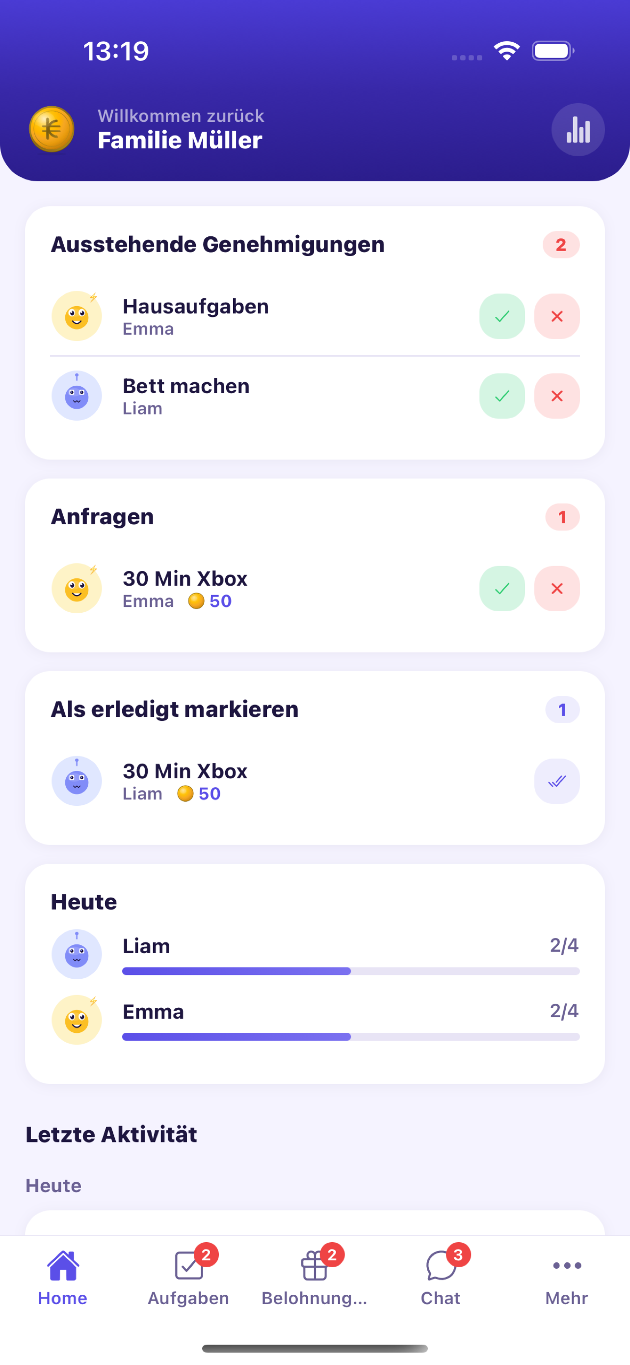 Parent Dashboard