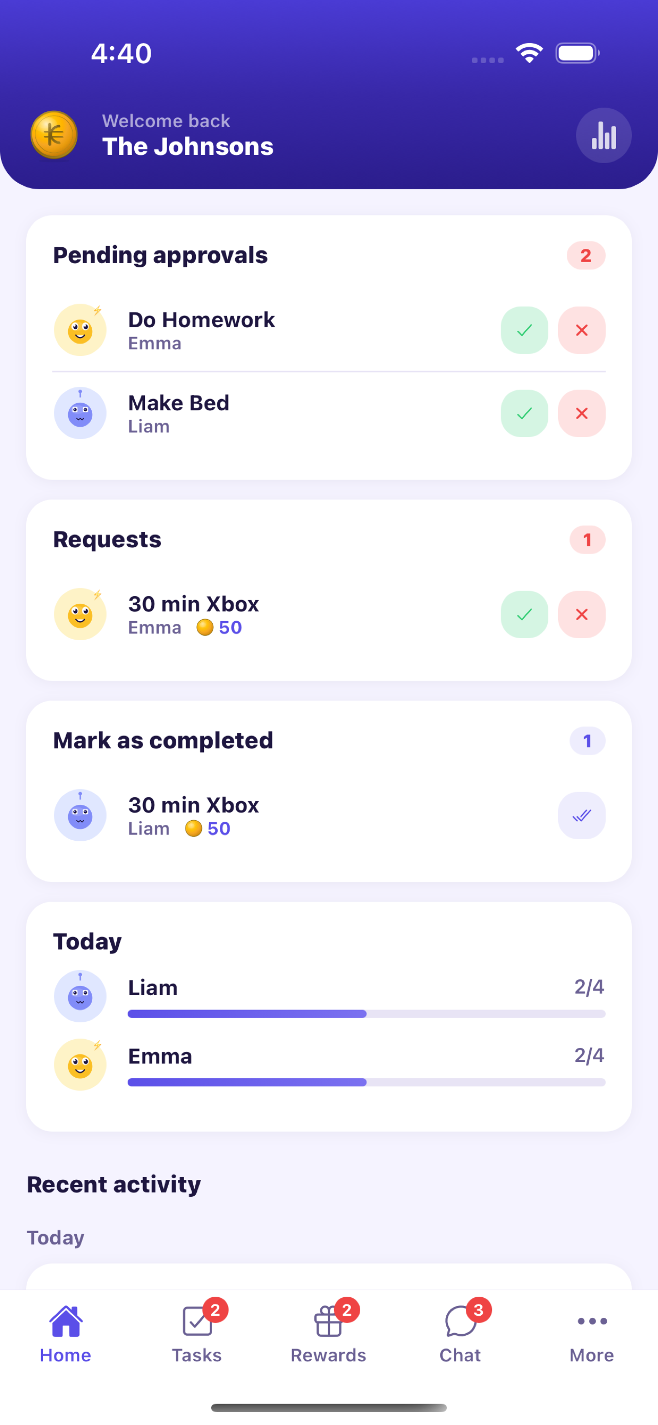 Parent Dashboard