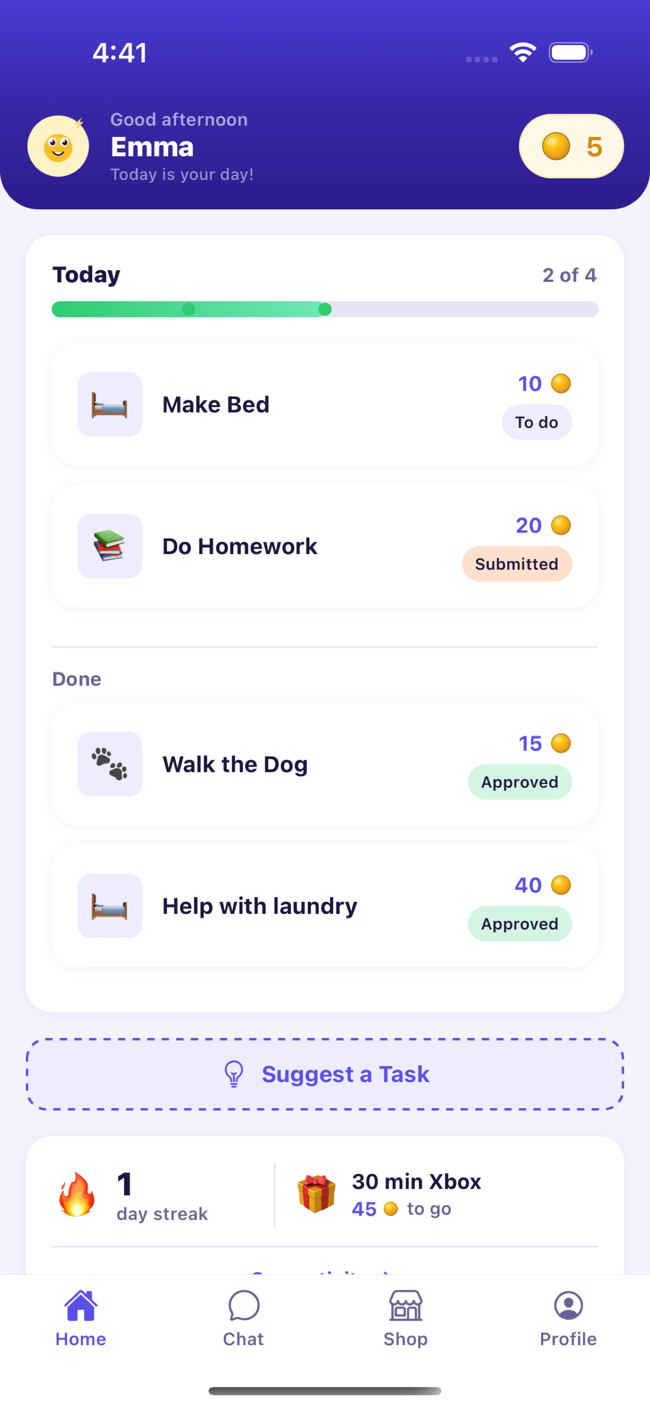 Child Dashboard