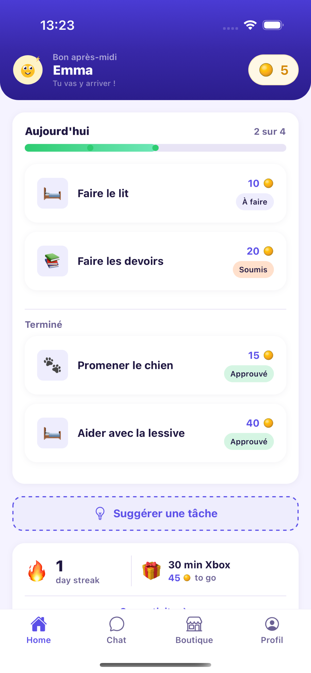 Child Dashboard